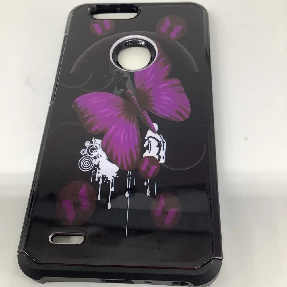 ZTE Sequoia‎ Z982 Hard Phone Case Black and Purple